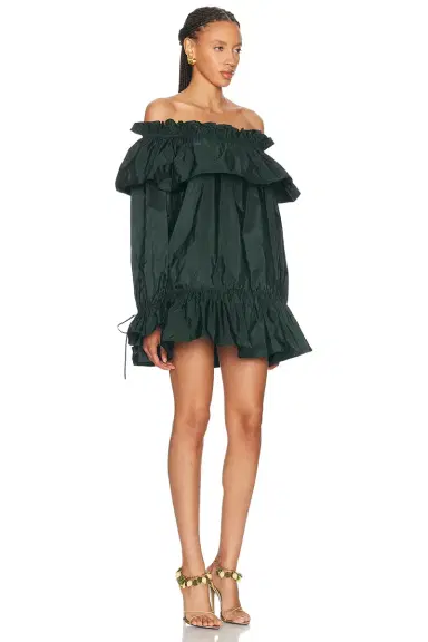 Saint Laurent Ruffled Dress | Thumbnail 5 Saint Laurent Ruffled Dress | Thumbnail 5