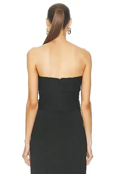 Saint Laurent Jersey Bandeau Top | Thumbnail 3 Saint Laurent Jersey Bandeau Top | Thumbnail 3