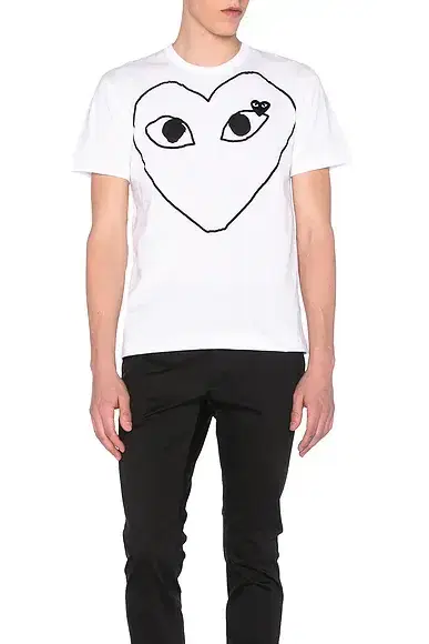 Comme des Garçons PLAY Black Emblem Cotton Tee