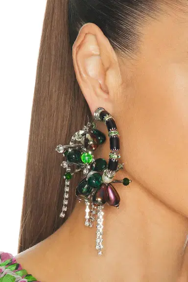 Dries Van Noten Draped Hoop Earrings | Thumbnail 5