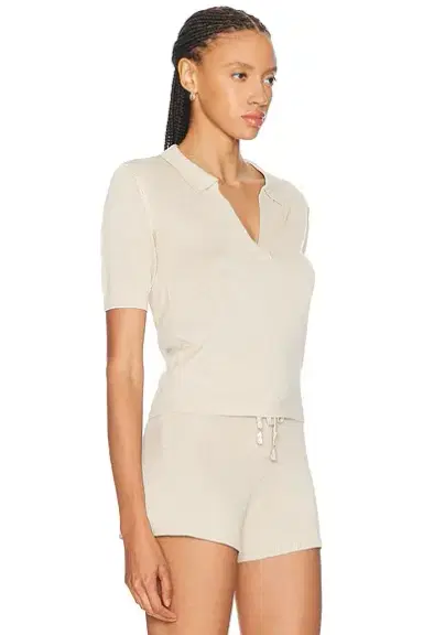 La Porte Odette Knit Polo Top | Thumbnail 2