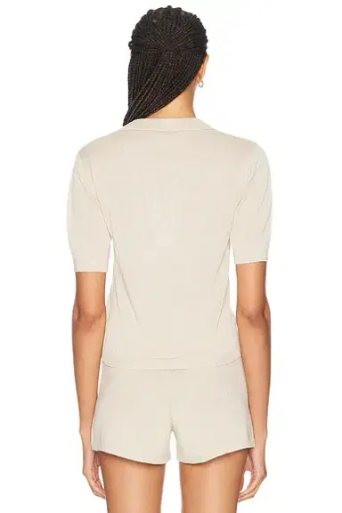 La Porte Odette Knit Polo Top | Thumbnail 3
