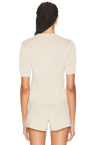 La Porte Odette Knit Polo Top | Thumbnail 7