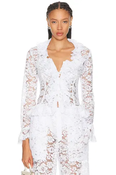 Ludovic de Saint Sernin Ruffle Blouse | Thumbnail 5 Ludovic de Saint Sernin Ruffle Blouse | Thumbnail 5