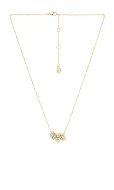 BaubleBar Pave And Gold Charm Necklace | Thumbnail 1