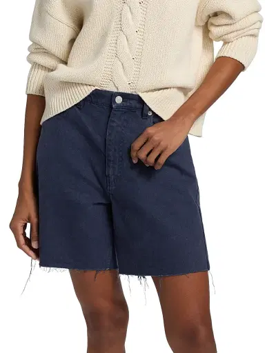 Nili Lotan Women's Russel Denim Bermuda Shorts - Admiral Blue - Size 10 | Thumbnail 3 Nili Lotan Women's Russel Denim Bermuda Shorts - Admiral Blue - Size 10 | Thumbnail 3