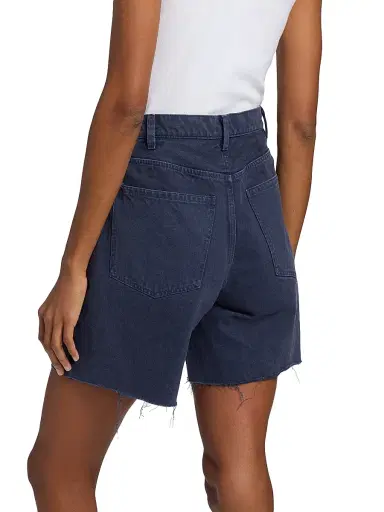 Nili Lotan Women's Russel Denim Bermuda Shorts - Admiral Blue - Size 10 | Thumbnail 5 Nili Lotan Women's Russel Denim Bermuda Shorts - Admiral Blue - Size 10 | Thumbnail 5