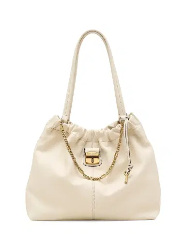 Marc Jacobs Women's The Cristina Leather Tote Bag - Ivory | Thumbnail 1 Marc Jacobs Women's The Cristina Leather Tote Bag - Ivory | Thumbnail 1