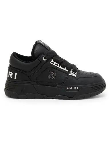 AMIRI Men's Metallic MA-1 Leather Low-Top Sneakers - Black - Size 7 | Thumbnail 1