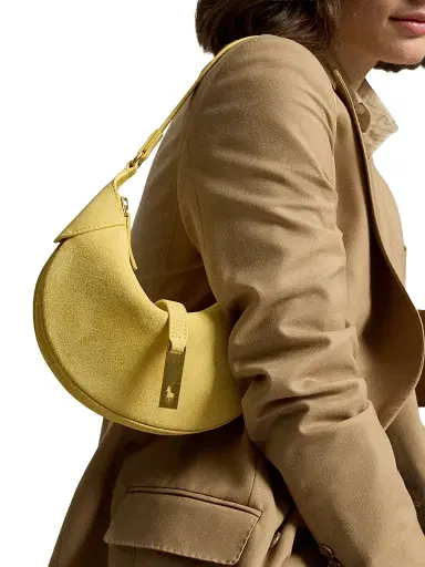 Polo Ralph Lauren Women's Polo ID Suede Convertible Shoulder Bag | Thumbnail 2 Polo Ralph Lauren Women's Polo ID Suede Convertible Shoulder Bag | Thumbnail 2