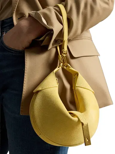Polo Ralph Lauren Women's Polo ID Suede Convertible Shoulder Bag | Thumbnail 3 Polo Ralph Lauren Women's Polo ID Suede Convertible Shoulder Bag | Thumbnail 3