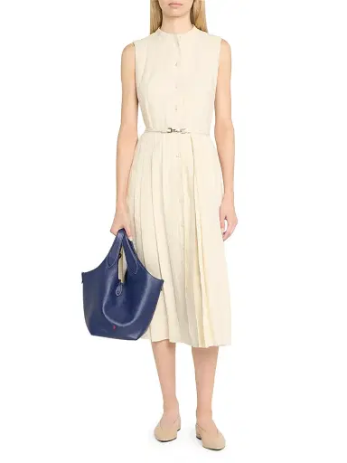 Polo Ralph Lauren Women's Polo Play Medium Pebbled Leather Tote Bag - Ink | Thumbnail 2 Polo Ralph Lauren Women's Polo Play Medium Pebbled Leather Tote Bag - Ink | Thumbnail 2