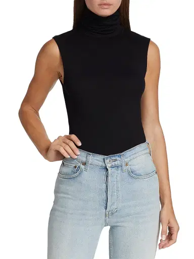 MAJESTIC FILATURES Women's Soft Touch Sleeveless Turtleneck | Thumbnail 3 MAJESTIC FILATURES Women's Soft Touch Sleeveless Turtleneck | Thumbnail 3