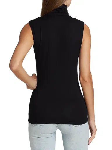 MAJESTIC FILATURES Women's Soft Touch Sleeveless Turtleneck | Thumbnail 5 MAJESTIC FILATURES Women's Soft Touch Sleeveless Turtleneck | Thumbnail 5