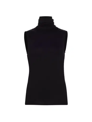 MAJESTIC FILATURES Women's Soft Touch Sleeveless Turtleneck | Thumbnail 1 MAJESTIC FILATURES Women's Soft Touch Sleeveless Turtleneck | Thumbnail 1