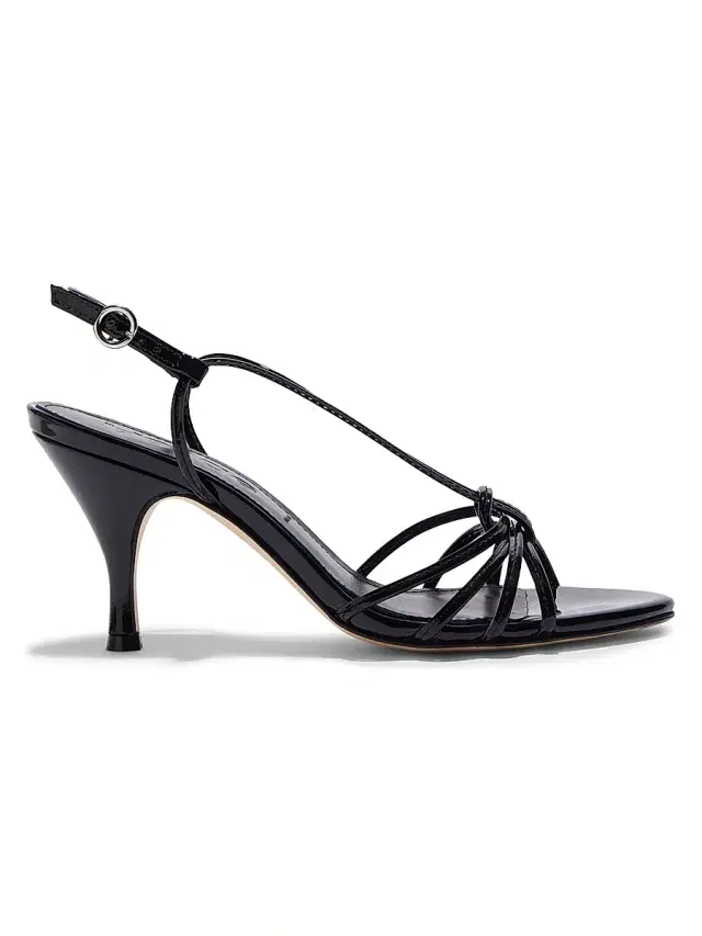Aeyde Women's Solange 30MM Patent Leather Slingback Sandals - Black