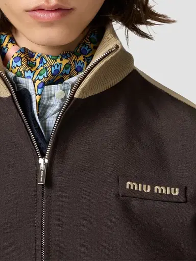 Miu Miu Women's Kid Mohair Blouson Jacket - Brown - Size 8 | Thumbnail 6