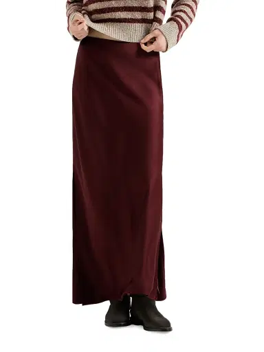 Brunello Cucinelli Women's Satin Cady Fluid Bias Cut Skirt | Thumbnail 2