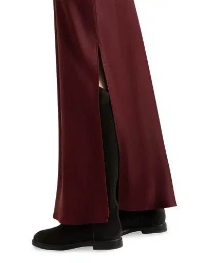 Brunello Cucinelli Women's Satin Cady Fluid Bias Cut Skirt | Thumbnail 4