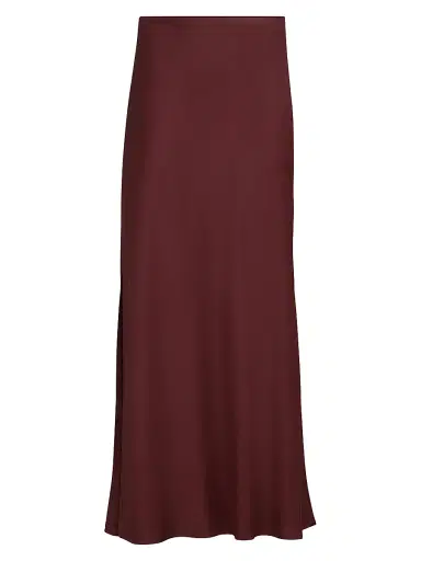 Brunello Cucinelli Women's Satin Cady Fluid Bias Cut Skirt | Thumbnail 1