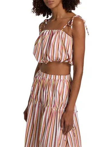 Solid & Striped Women's The Ivy Striped Bubble Crop Top | Thumbnail 4 Solid & Striped Women's The Ivy Striped Bubble Crop Top | Thumbnail 4