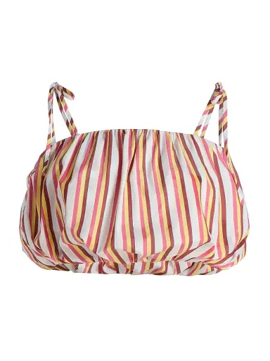 Solid & Striped Women's The Ivy Striped Bubble Crop Top - Symi Stripe - Size XS | Thumbnail 1