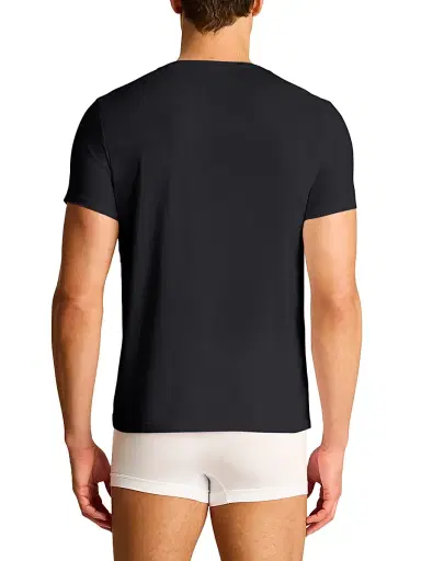 Commando Men's Premier Stretch-Cotton Crewneck Undershirt - Black | Thumbnail 3 Commando Men's Premier Stretch-Cotton Crewneck Undershirt - Black | Thumbnail 3