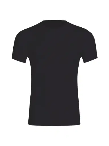 Commando Men's Premier Stretch-Cotton Crewneck Undershirt - Black | Thumbnail 1 Commando Men's Premier Stretch-Cotton Crewneck Undershirt - Black | Thumbnail 1