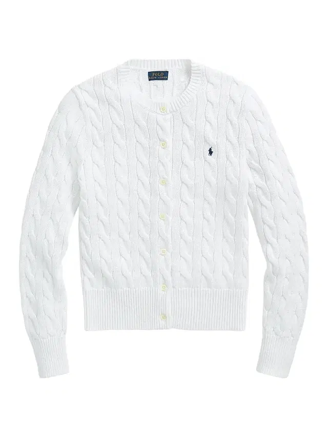 Polo Ralph Lauren Women's Cable-Knit Cardigan - White