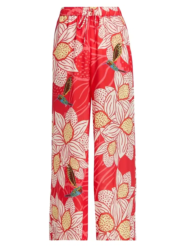 Johnny Was Women's  x Ashley Percival Zerua Wide-Leg Pants - Zerua