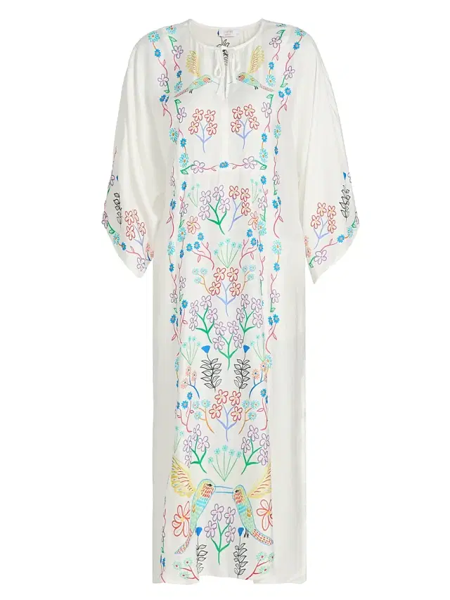 Johnny Was Women's  x Ashley Percival Averi Floral Caftan - Elettra Morning