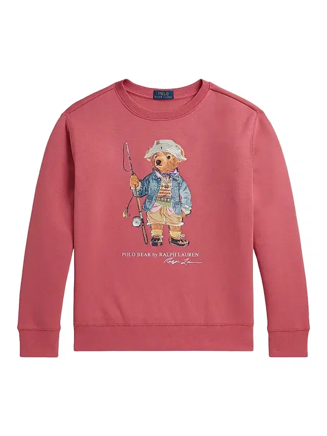 Polo Ralph Lauren Little Boy's & Boy's Polo Bear Crewneck Sweatshirt - Adirondack Berry