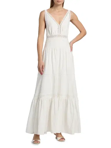 Kobi Halperin Women's Alessia Maxi Dress - White - Size 12 | Thumbnail 3