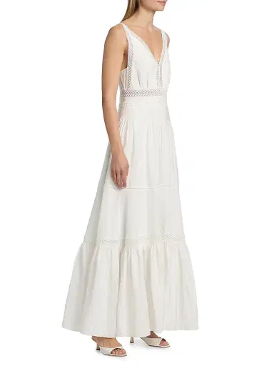 Kobi Halperin Women's Alessia Maxi Dress - White - Size 12 | Thumbnail 4