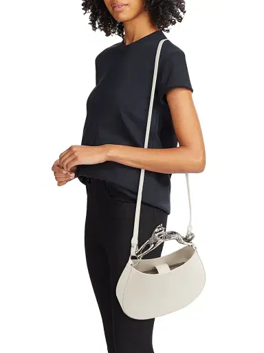 Lanvin Women's Cat Handle Leather Hobo Bag - Chalk | Thumbnail 2 Lanvin Women's Cat Handle Leather Hobo Bag - Chalk | Thumbnail 2