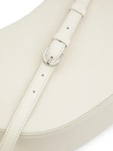 Lanvin Women's Cat Handle Leather Hobo Bag - Chalk | Thumbnail 5 Lanvin Women's Cat Handle Leather Hobo Bag - Chalk | Thumbnail 5
