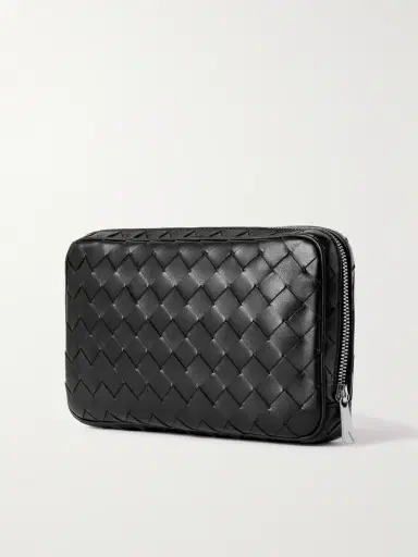 Bottega Veneta Intrecciato Leather Pouch - Men | Thumbnail 3 Bottega Veneta Intrecciato Leather Pouch - Men | Thumbnail 3