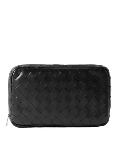 Bottega Veneta Intrecciato Leather Pouch - Men | Thumbnail 1 Bottega Veneta Intrecciato Leather Pouch - Men | Thumbnail 1