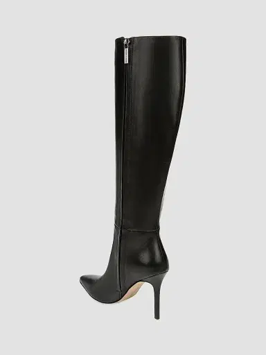 Veronica Beard Women's Lisa Leather High-Heel Boots - Black - Size 9 | Thumbnail 3