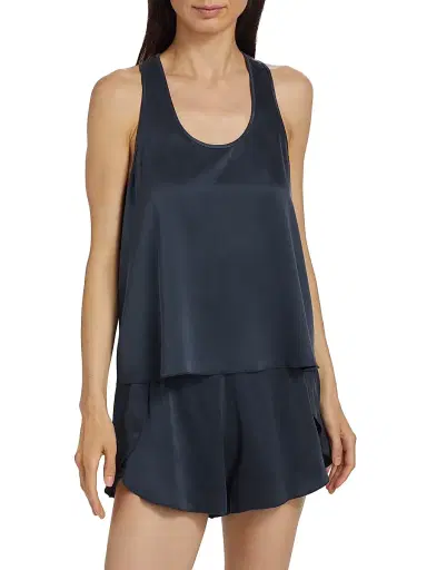 Lunya Women's Washable Silk Tulip-Back Pajama Set | Thumbnail 3 Lunya Women's Washable Silk Tulip-Back Pajama Set | Thumbnail 3