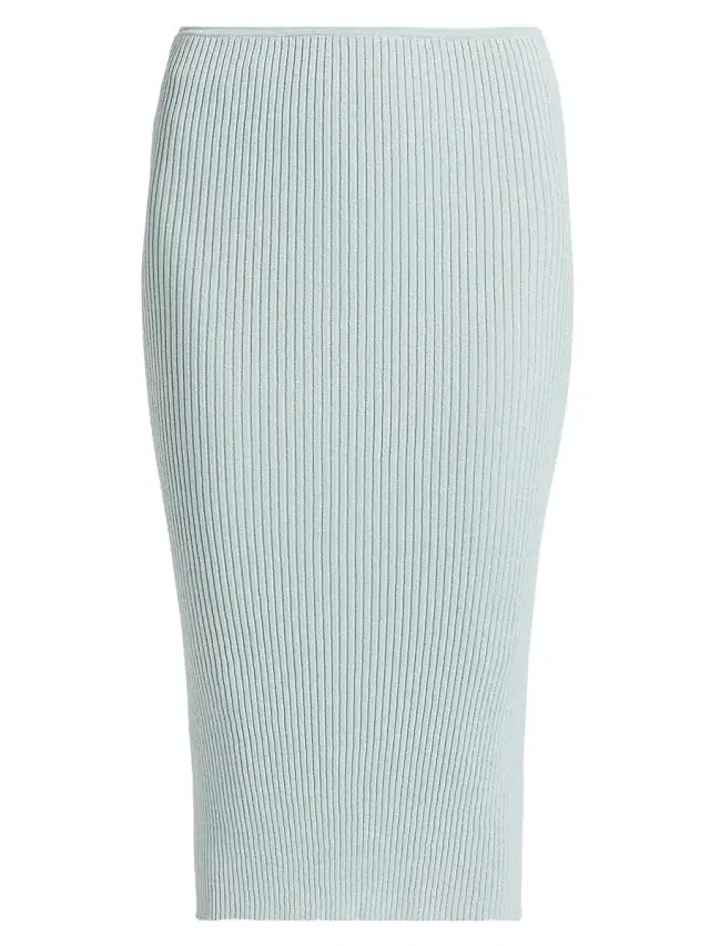 Women's Blake Rib-Knit Pencil Midi-Skirt - Mirage