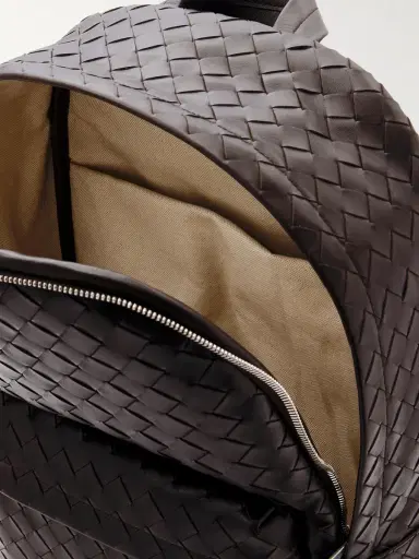 Bottega Veneta Intrecciato Leather Backpack - Men | Thumbnail 5