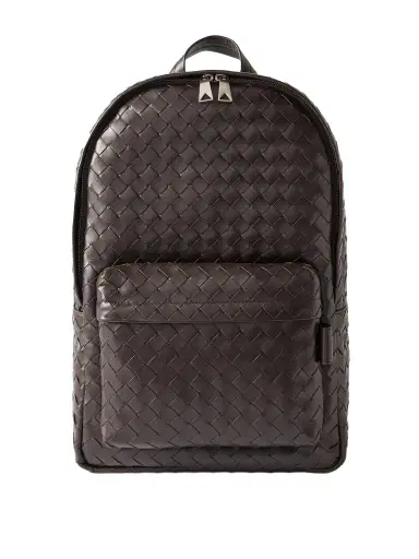 Bottega Veneta Intrecciato Leather Backpack - Men | Thumbnail 1