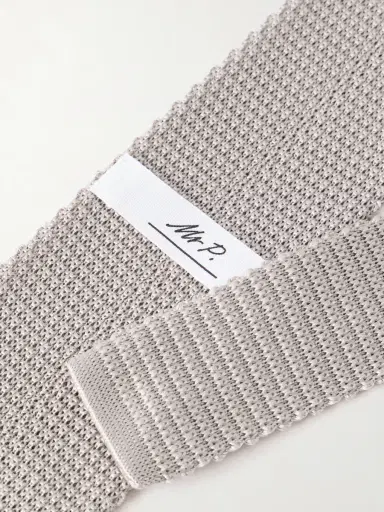 MR P. 7cm Knitted Silk Tie - Men | Thumbnail 4