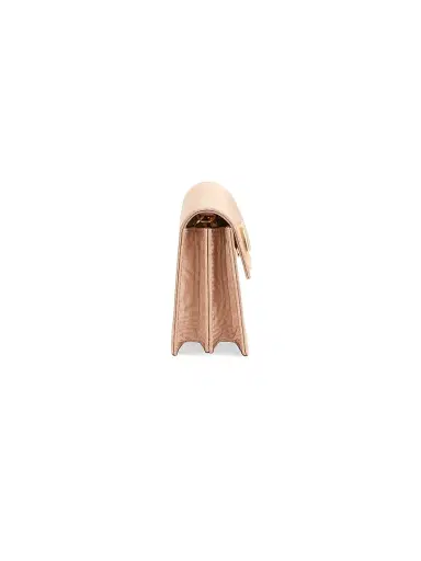 Valentino Garavani Women's VLogo Signature Chain Wallet in Moiré Fabric - Beige | Thumbnail 3 Valentino Garavani Women's VLogo Signature Chain Wallet in Moiré Fabric - Beige | Thumbnail 3