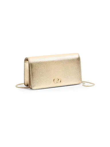 Valentino Garavani Women's VLogo Signature Mini Shoulder Bag - Gold Crystal | Thumbnail 2
