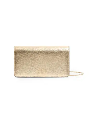 Valentino Garavani Women's VLogo Signature Mini Shoulder Bag - Gold Crystal | Thumbnail 1