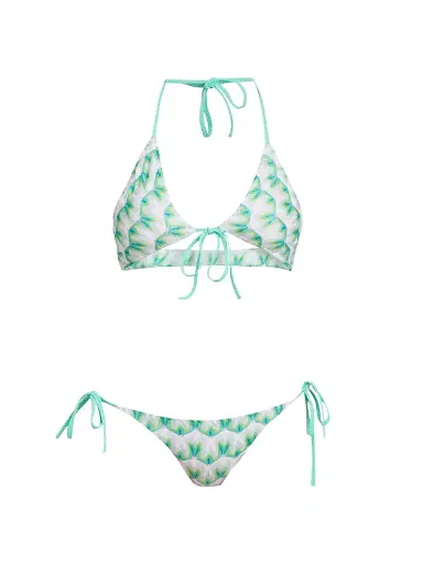 Missoni Women's Tie-Front Knit Bikini - Multi Light Blue Green - Size 12 | Thumbnail 1 Missoni Women's Tie-Front Knit Bikini - Multi Light Blue Green - Size 12 | Thumbnail 1