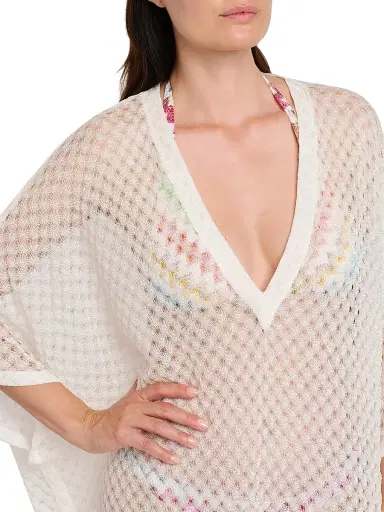 Missoni Women's Raschel Lace Cover-Up Caftan - White - Size XS | Thumbnail 5 Missoni Women's Raschel Lace Cover-Up Caftan - White - Size XS | Thumbnail 5