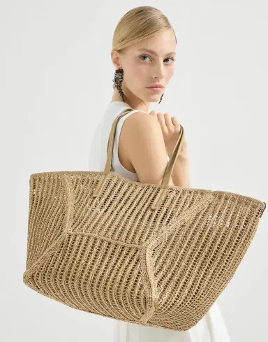 Brunello Cucinelli Techno raffia BC Duo bag | Thumbnail 4 Brunello Cucinelli Techno raffia BC Duo bag | Thumbnail 4